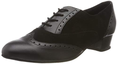 Diamant Damen Tanzschuhe 063-029-070 Standard & Latein, Schwarz (Schwarz), 38 2/3 EU (5.5 UK)