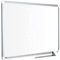 Bi-Office Magnetisches Whiteboard New Generation, Emaillierte Premiumoberfläche, Trocken Abwischbar, Mit Alurahmen Und Stifteablage, Magnettafel, Memoboard, 90 x 60 cm