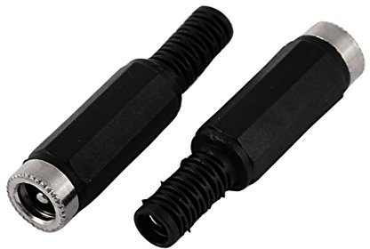 sourcing map 2 Stück 5,5x2,1mm DC Stecker Anschluss Lot Adapter DIY DC Fassverbinder Ersatz