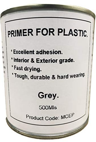 1 x 500ml Light Grey Plastic Primer Paint GRP Fiberglass Boat Caravan Contiboard