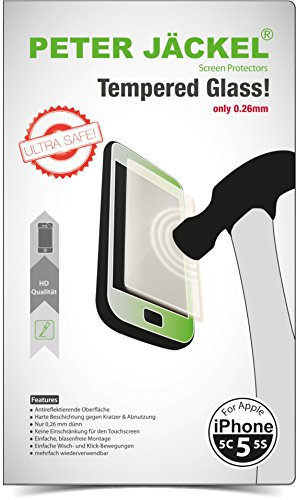 Peter Jäckel HD Schutzglas für Apple iPhone 5/5C/5S