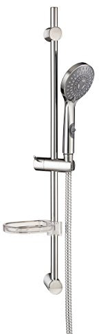 Wirquin Cindy Shower Rail with 5 Jet Shower Head & Metal 1.5m Hose