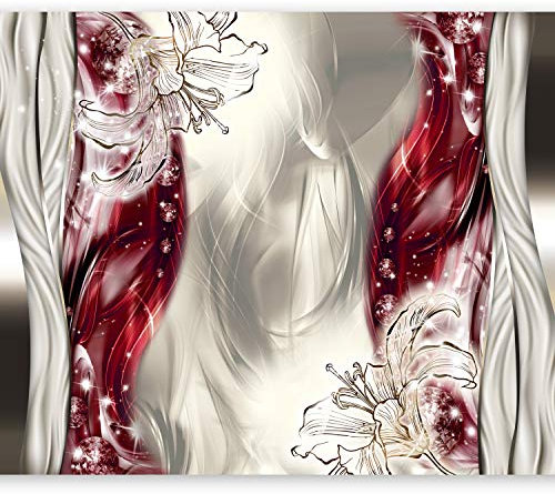 murando - Vlies Fototapete Abstrakt 350x256 cm - Foto Tapete Schlafzimmer Wohnzimmer Moderne Vliestapete XXL Wandtapete Motivtapeten Bildtapete 3d Effekt Wand Dekoration - Blumen Lilien a-A-0210-a-c