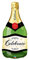 Qualatex 16122 Celebrate Bubbly Wine Bottle Foil Balloon 01ct, 39-Inch