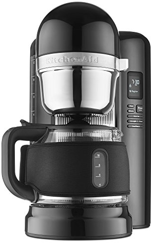 KitchenAid KCMB1204BOB - Cafetera de 12 tazas con un toque con manga térmica negra, ónix negro