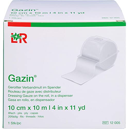 Gazin Verbandmull 10 cmx10 m 8fach, 1 St