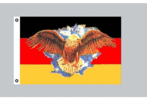 Everflag Flagge 90 x 150 : Deutschland mit breitem Adler