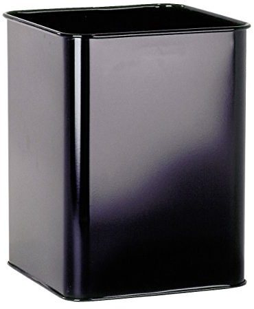 Durable Papierkorb Metall eckig 18,5 Liter, schwarz, 331501