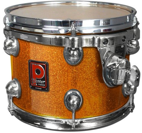 Premier Drums Genista Series 43212OSX 1-Piece Birch 12x9 Inches Quick Tom, Drum Set (Burnt Orange Lacquer)