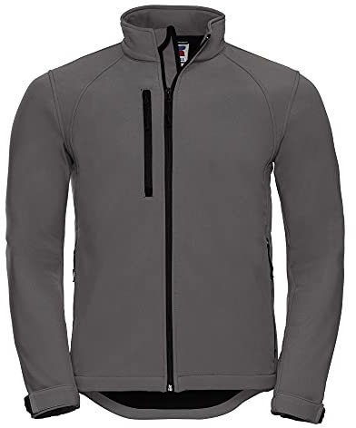 Russell Mens Water Resistant & Windproof Softshell Jacket (XL) (Titanium)