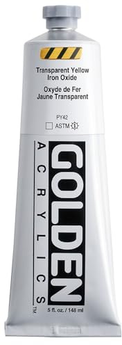 GOLDEN Heavy Body Acrylics, Transparent Yellow Iron Oxide, 5 fl. oz. Tube