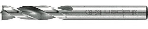 Alpen 33000800100 Foret à Dépointer HSS-ECO, Gris, 8,0 x 80 mm