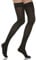 Relaxsan Mikrofasern 870M (Schwarz 3/L) Kompressionsstrümpfe Damen 18-22 mmHg mit Silikon, Oberschenkel Stützstrümpfe 140 Den