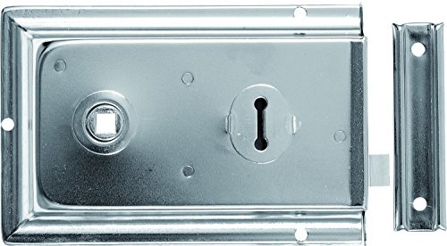 Merriway BH01319 150 x 100 mm (6 x 4 inch) Rim Sash Lock-Chromed Rimlock Sashlock 150mm x 100mm