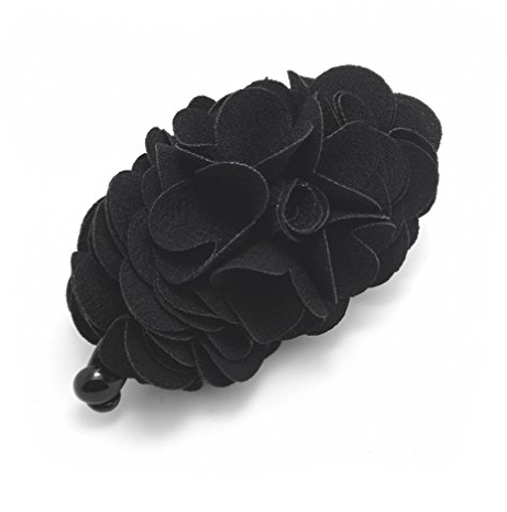 Meilliwish Blumes Rose Haarklammer - Schwarz (1 stück, Frauen, formelle Anlässe)