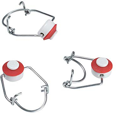 Takestop® Lot de 8 bouchons mécaniques avec joint pour bouteilles en verre