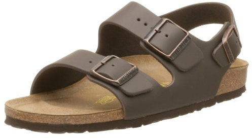 BIRKENSTOCK Sandale Milano Dunkelbraun BF Gr. 35-46 034703 + 034701, Größe + Weite:40 normal