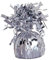 Unique Party Supplies 4939 Folien-Ballongewicht - Silber, 4.5 x 2.25
