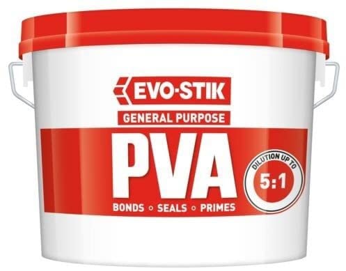 EVO-STIK General Purpose PVA 2.5L - White - Adhesive - Primer | Sealer and Dustproofer - For Interior Use