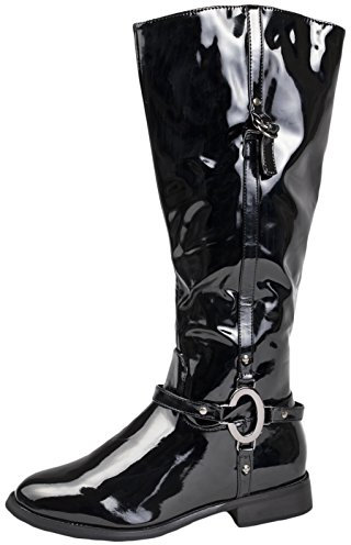 LD Outlet Damen Ring/Biker STIRUP ZWEIFARBIG Damen Reitstiefel, KNIEHOCH, GRÖSSEN 36-42, SCHWARZ/Hellbraun