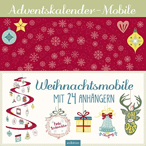 Weihnachts-Mobile mit 24 Anhängern: Merry Christmas!