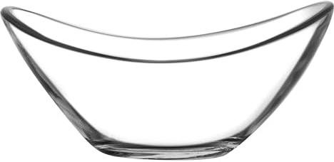 Pasabahce 1613803 – Juego de 6 cuencos forma barco cristal transparente, 11 x 9,8 x 3,3 cm