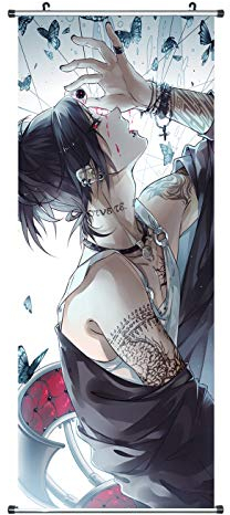 CoolChange Großes Anime Rollbild/Kakemono aus Stoff Poster, 100x40cm, Motiv: Uta
