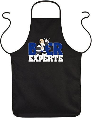 Goodman Design Grillschürze Bier Sprüche : Experte/Bier Experte, Kochschürze schwarz