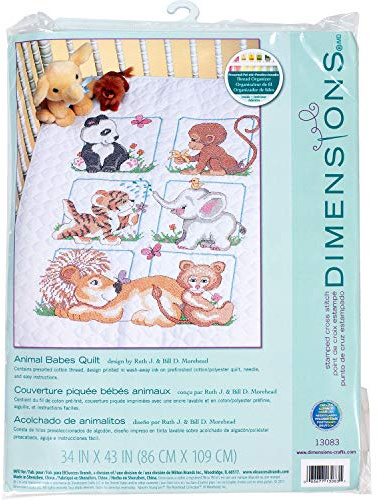 Dimensions QUILT ANIMAL BABES, cotton-blend