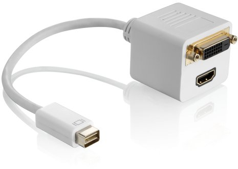 HDSupply 4260134112178 Adattatore Mini Dvi - Hdmi+Dvi, White