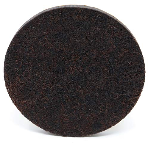Adsamm® / 4 x Selbstklebende Filzgleiter/Braun/ø 70 mm/Rund/Möbelgleiter aus Filz mit 5.5 mm Stärke/Möbel- und Bodengleiter