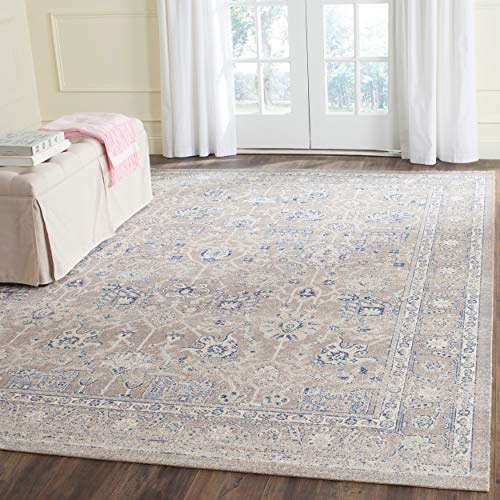 SAFAVIEH Area Rug 4x6 - Patina Collection - Taupe & Taupe, Vintage Oriental Design, Non-Shedding & Easy to Clean, Ideal for Foyer, Living Room, Bedroom (PTN326H)