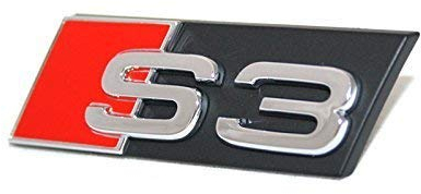 Audi Schriftzug S3 Original A3 8P 8V Kühlergrill Emblem Tuning Zeichen Chrom