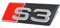 Audi Schriftzug S3 Original A3 8P 8V Kühlergrill Emblem Tuning Zeichen Chrom