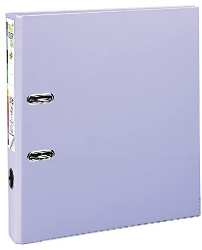 Exacompta 53107E Premium PP-Ordner Prem´Touch. 5 cm schmal DIN A4 Kunststoffbezug außen Papierbezug innen Rückenschild austauschbar Ringordner Aktenordner Briefordner Plastikordner Flieder