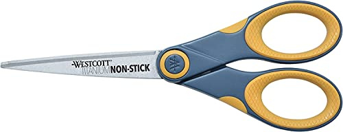 Westcott Titanium Bonded Non Stick Scissors, 7 Straight (14851)