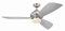 Westinghouse Lighting 7800840 FANtastic, Métal, Ventilateur de Plafond avec Lampe intégrée, 17.5 W, Nickel brossé