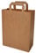 250 Papiertragetaschen Papiertüten in braun 22+10x28 cm - good4food