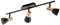 EGLO LED Deckenleuchte Barnham, 3 flammige Deckenlampe, Deckenstrahler aus Metall, Wohnzimmerlampe in Schwarz und Kupfer, Flurlampe, Spots inkl. GU10 Leuchtmittel, warmweiß