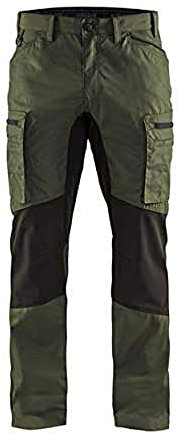 'blaklaeder Service di pantaloni alla zuava Stretch taglia C52, 1 pezzi, verde militare/nero, 145918454699 C52