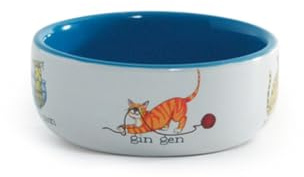 Beeztees 651092 Napf mit Katzenmotziv, 325 ml, 11.5 cm