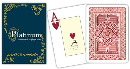 Modiano rote Pokerkarten Platinum Acetate