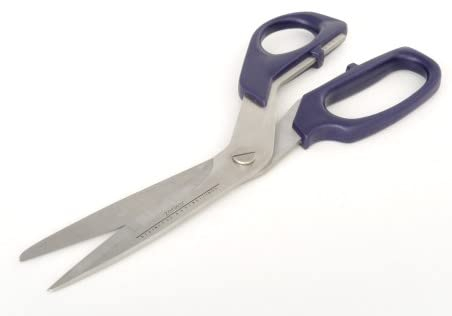 Fackelmann Große Mehrzweck-Küchenschere, professionelle Verwendung, Edelstahl, ergonomischer rutschfester Griff, Grün und Rot, 22,5 cm, 1 Stück.