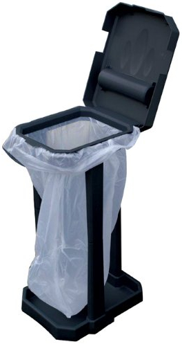MP Essentials Indoor & Outdoor Folding Compact Snap Together Eco Rubbish Waste Bin + Liners