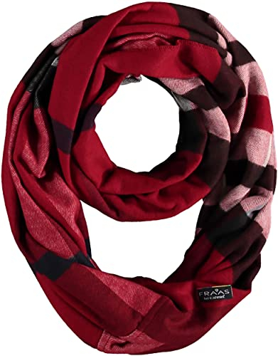 FRAAS Cashmink Loop Schal 75 x 70 cm - Weicher als Kaschmir - Made in Germany - Karierter Schlauch-Schal für Damen