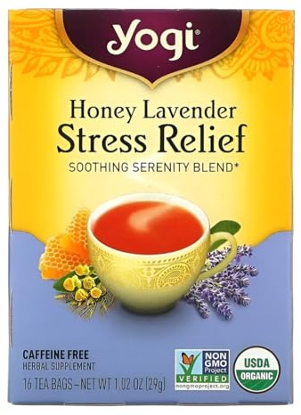 Yogi Tea Herbal Stress Relief, Honey Lavender 16 ct