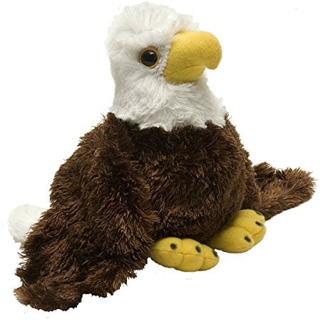 Wild Republic 15257 16269 Hug´EMS Stofftier Weißkopfseeadler, Kuscheltier 18 cm, Multi