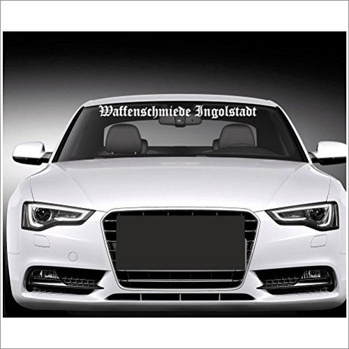 Aufkleber Kit Waffenschmiede Ingolstadt Aufkleber 100 cm, Aufkleber mit Montage Set inkl. Estrellina-Montage-Rakel® & „Estrellina-Glücksaufkleber®“, Versand am nächsten Werktag aus Deutschland , Aufkleber für höchste Ansprüche