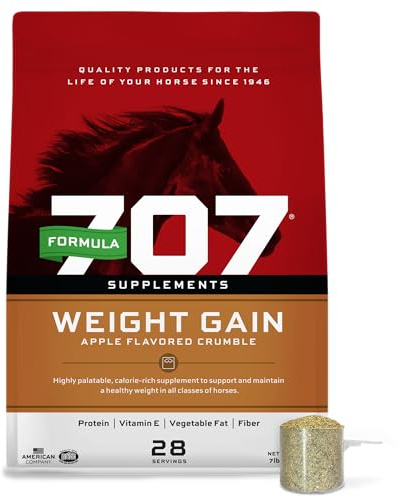 Formula 707 Weight Gain Crumble Equine Supplement, 7 lb Bag – Palatable, Calorie-Rich Nutritional Support for Hard-to-Keep and Senior Horses