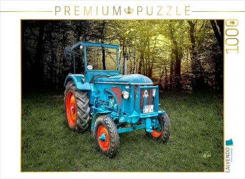 CALVENDO Puzzle Oldtimer Traktor Hanomag | 1000 Teile Lege-Größe 64 x 48 cm Foto-Puzzle für glückliche Stunden